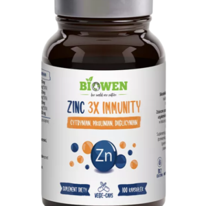 CYNK (15 mg) 3X IMMUNITY BEZGLUTENOWY 100 KAPSUŁEK - BIOWEN