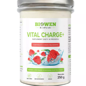ELEKTROLITY O SMAKU MALINOWYM W PROSZKU VITAL CHARGE+ 250 g - BIOWEN