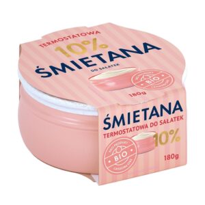 ŚMIETANA TERMOSTATOWA 10 % BIO 180 g - YOMLEKO