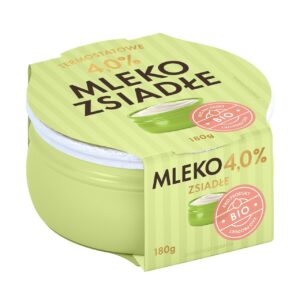 ZSIADŁE MLEKO TERMOSTATOWE 4 % BIO 180 g - YOMLEKO