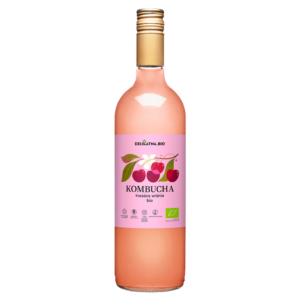 KOMBUCHA WIŚNIOWA BIO 750 ml - DELIKATNA