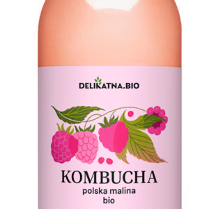 KOMBUCHA MALINOWA BIO 750 ml - DELIKATNA