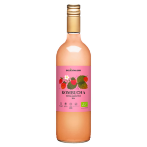 KOMBUCHA POZIOMKOWA BIO 750 ml - DELIKATNA