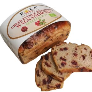 CHLEB ŻYTNI WYGNANOWSKI Z ŻURAWINĄ BIO 350 g - POLA (NA ZAMÓWIENIE)