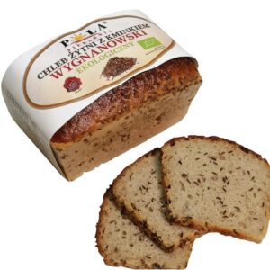 CHLEB ŻYTNI WYGNANOWSKI Z KMINKIEM BIO 350 g - POLA (NA ZAMÓWIENIE)