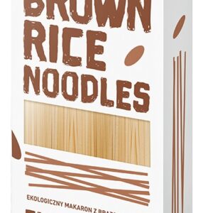 MAKARON (RYŻOWY RAZOWY) NOODLE BEZGLUTENOWY BIO 250 g - DIET-FOOD