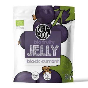 ŻELKI CZARNA PORZECZKA BEZ ŻELATYNY BIO 50 g - DIET-FOOD