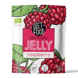 ŻELKI MALINOWE BEZ ŻELATYNY BIO 50 g - DIET-FOOD