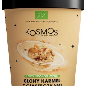 LODY RZEMIEŚLNICZE SŁONY KARMEL Z CIASTECZKAMI BIO 475 ml - KOSMOS