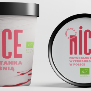LODY ŚMIETANKA Z WIŚNIĄ BIO 475 ml - NICE