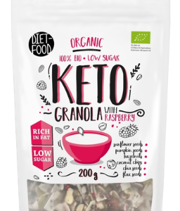 GRANOLA MALINA KETO BIO 200 g - DIET-FOOD