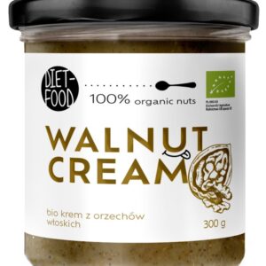 KREM Z ORZECHÓW WŁOSKICH PRAŻONYCH 100 % BIO 300 g - DIET-FOOD