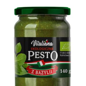 PESTO ZIELONE Z BAZYLII BIO 140 g - VITALIANA