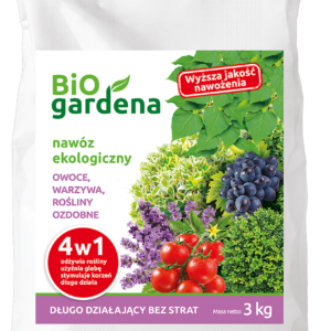 NAWÓZ DO OWOCÓW, WARZYW, ROŚLIN OZDOBNYCH 4w1 ECO 3 kg - BIOGARDENA