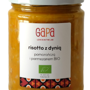 RISOTTO Z DYNIĄ, POMARAŃCZĄ I PARMEZANEM BIO 450 g - GAPA