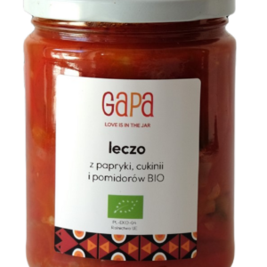 LECZO Z POMIDORÓW, PAPRYKI I CUKINII BIO 450 g - GAPA