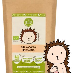 KASZKA OWSIANA BEZ DODATKU CUKRÓW BIO 200 g - HELPA