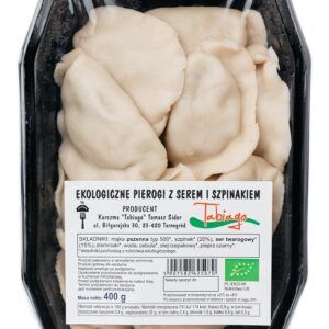 PIEROGI Z SEREM I SZPINAKIEM BIO 400 g - KARCZMA TABIAGO (NA ZAMÓWIENIE)