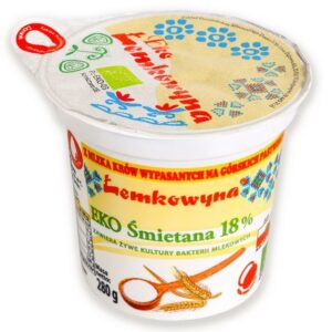 ŚMIETANA 18 % BIO 280 g - ŁEMKOWYNA