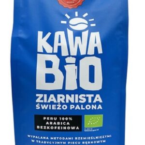 KAWA ZIARNISTA BEZKOFEINOWA ARABICA 100 % PERU BIO 1 kg - QUBA CAFFE