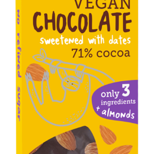 CZEKOLADA SŁODZONA DAKTYLAMI Z MIGDAŁAMI BEZGLUTENOWA BIO 100 g - ME GUSTO (SUPER FUDGIO)