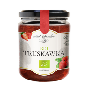 TRUSKAWKA 80 % Z CUKREM TRZCINOWYM BIO 270 g - SAD DANKÓW