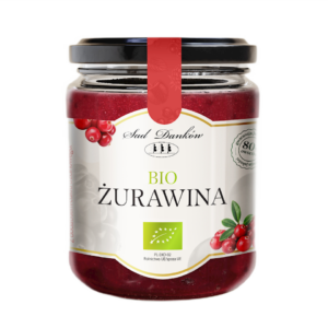 ŻURAWINA 80 % Z CUKREM TRZCINOWYM BIO 260 g - SAD DANKÓW