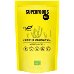 CHLORELLA SPROSZKOWANA BIO 600 g - BIO PLANET SUPERFOODS