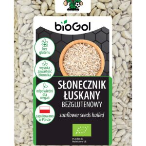SŁONECZNIK ŁUSKANY BEZGLUTENOWY BIO 350 g - BIOGOL