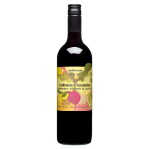 ZAKWAS Z BURAKÓW Z SELEREM, IMBIREM I CYTRYNĄ  BIO 750 ml - DELIKATNA
