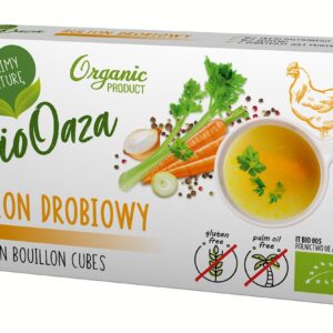 BULION - KOSTKI DROBIOWE BEZ DODATKU CUKRÓW BEZGLUTENOWE BIO (6 x 11 g) 66 g - BIOOAZA