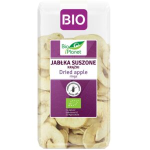 JABŁKA SUSZONE KRĄŻKI BEZGLUTENOWE BIO 100 g - BIO PLANET