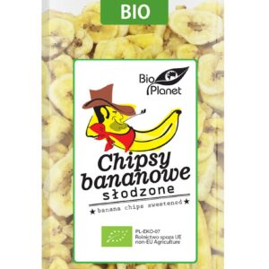 CHIPSY BANANOWE SŁODZONE BIO 150 g - BIO PLANET