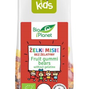 ŻELKI MISIE BEZ ŻELATYNY BEZGLUTENOWE BIO 100 g - BIO PLANET FOR KIDS