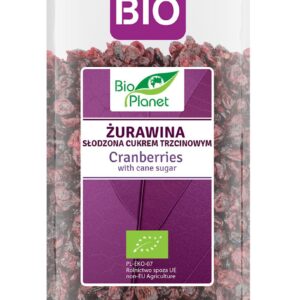 ŻURAWINA Z CUKREM TRZCINOWYM BIO 400 g - BIO PLANET