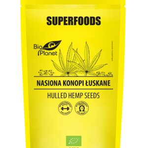 NASIONA KONOPI ŁUSKANE BIO 200 g - BIO PLANET SUPERFOODS