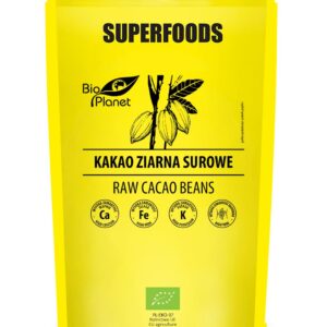 KAKAO ZIARNA SUROWE BIO 200 g - BIO PLANET SUPERFOODS