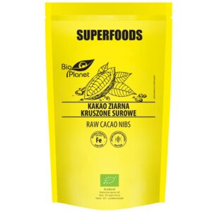 KAKAO ZIARNA KRUSZONE SUROWE BIO 250 g - BIO PLANET SUPERFOODS