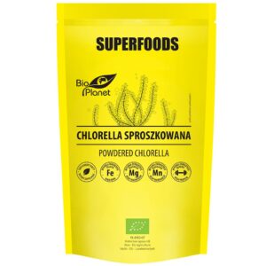 CHLORELLA SPROSZKOWANA BIO 200 g - BIO PLANET SUPERFOODS