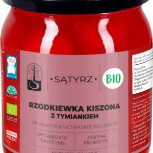 RZODKIEWKA KISZONA Z TYMIANKIEM BIO 500 g (250 g) - SĄTYRZ