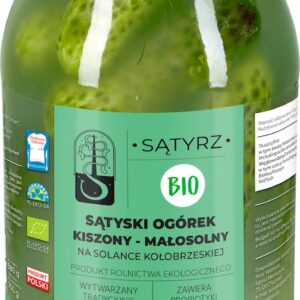 OGÓRKI MAŁOSOLNE SĄTYSKIE BIO 880 g (550 g) - SĄTYRZ
