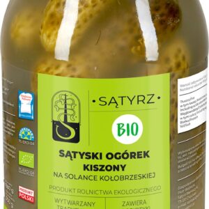 OGÓRKI KISZONE SĄTYSKIE BIO 880 g (550 g) - SĄTYRZ