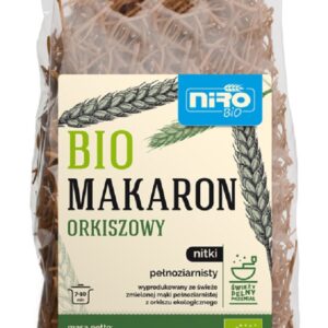 MAKARON (ORKISZOWY RAZOWY) NITKI BIO 400 g - NIRO