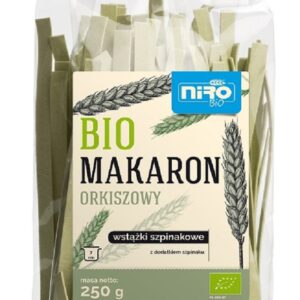 MAKARON (ORKISZOWY SZPINAKOWY) WSTĄŻKI BIO 250 g - NIRO