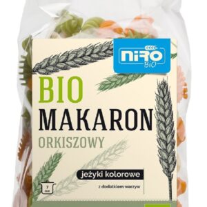 MAKARON (ORKISZOWY KOLOROWY) JEŻYKI BIO 250 g - NIRO