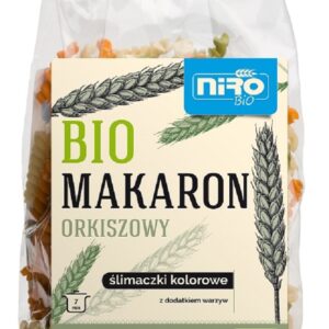 MAKARON (ORKISZOWY TRÓJKOLOROWY) ŚLIMACZKI BIO 250 g - NIRO