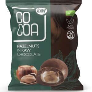 ORZECHY LASKOWE W CZEKOLADZIE SUROWEJ BIO 70 g - COCOA