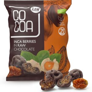 JAGODY INKASKIE W CZEKOLADZIE SUROWEJ BIO 70 g - COCOA