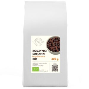 RODZYNKI SUŁTANKI BEZGLUTENOWE BIO 400 g - THE PLANET