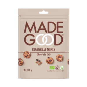 GRANOLA MINIS Z CZEKOLADĄ BEZGLUTENOWA BIO 100 g - MADEGOOD